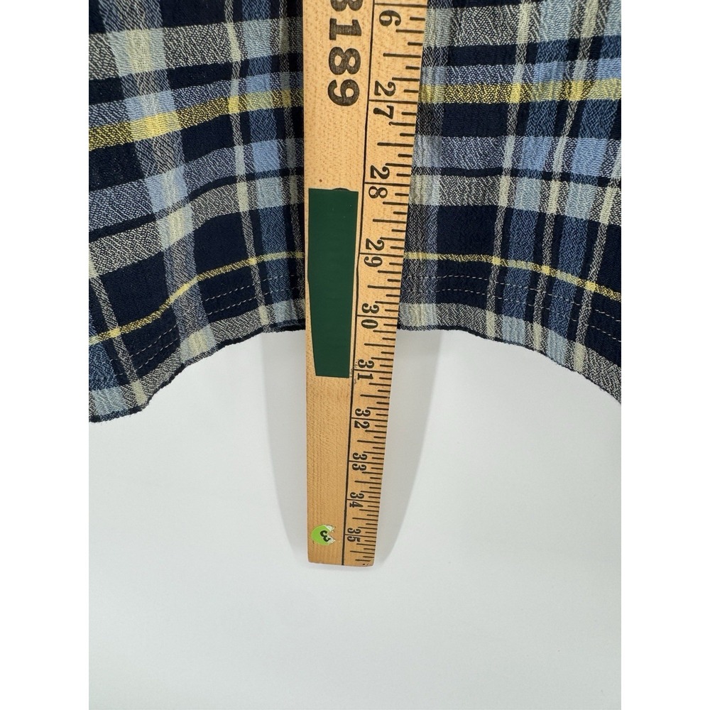 Patagonia A/C Shirt Mens XL Blue Plaid Textured Organic Cotton Button Up Casual - Picture 5 of 8